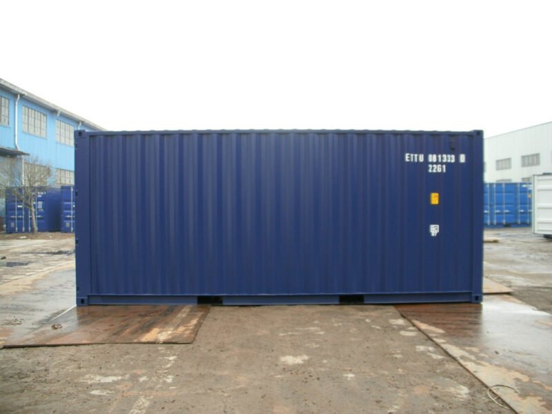 20 Fuß Container, kobaltblau 20 Fuß Container, kobaltblau