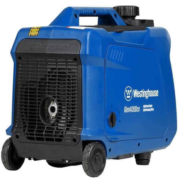 4,000-Watt Gas Powered Portable Inverter Generator with Recoil Start, LED Data Center