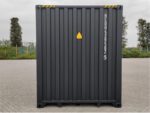 40 Fuß High Cube Container, schwarzgrau