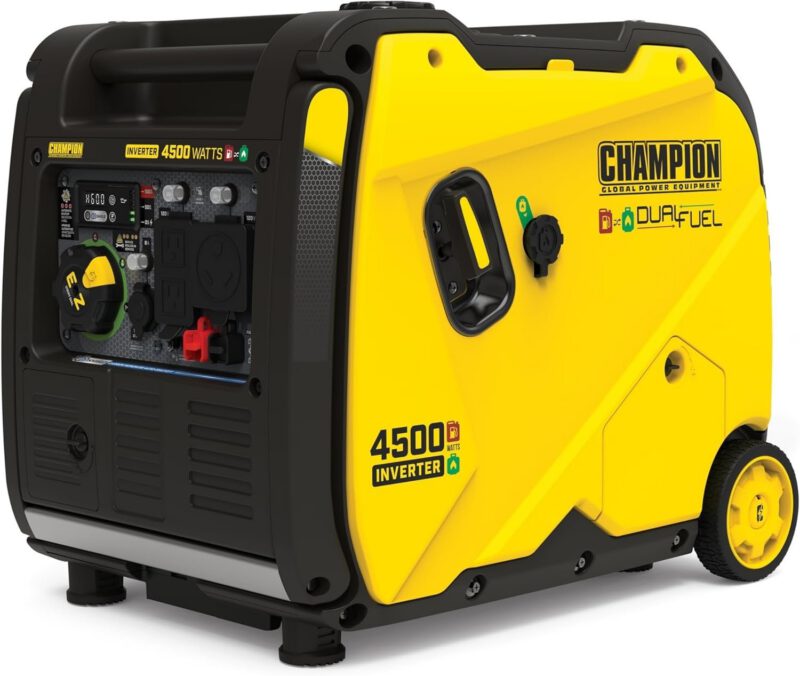 Champion 4,500-Watt Portable Dual Fuel Inverter Generator 200991