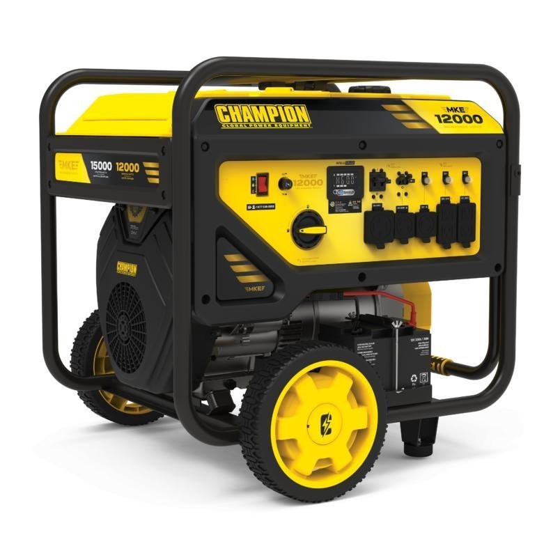 Champion Power Equipment 12,000-Watt Electric Start Dual Fuel Home Backup Portable Generator with CO Shield Champion Power Equipment 12,000-Watt Electric Start Dual Fuel Home Backup Portable Generator with CO Shield