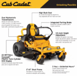 Cub Cadet Ultima ZT1 50″ Zero-Turn Riding Lawn Mower – Power, Precision & Comfort