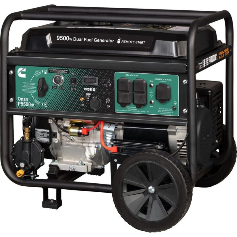 Cummins Onan P9500df Dual Fuel Portable Generator