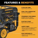 Firman H07553 7500/9400W Dual Fuel Generator
