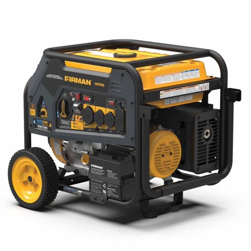 Firman H07553 7500W/9400W Dual Fuel Portable Generator