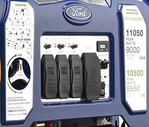 Ford 11,050 Watt Dual Fuel Portable Generator FG11050PBE Ford 11,050 Watt Dual Fuel Portable Generator FG11050PBE
