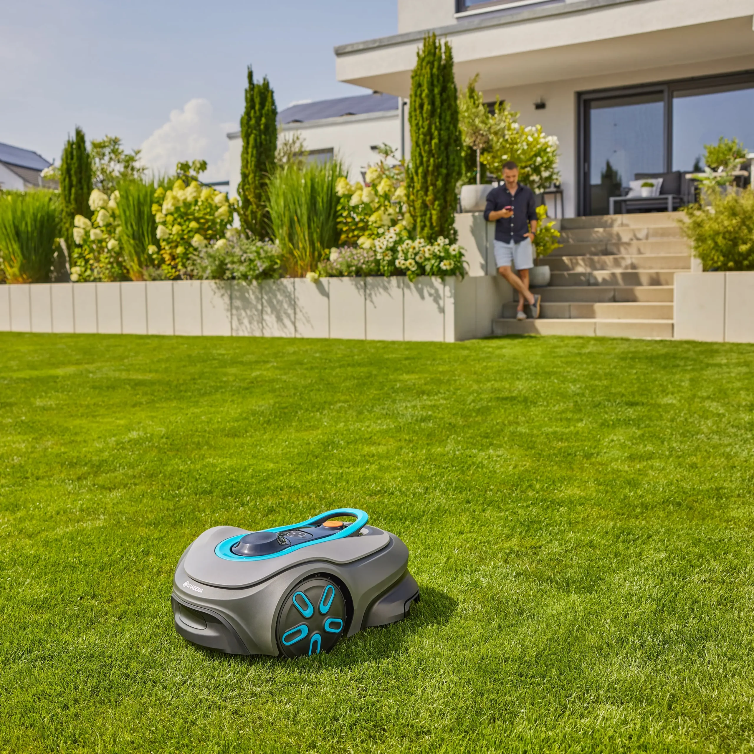 Gardena Mähroboter smart SILENO free 800 m² Set + gratis Garage Gardena Mähroboter smart SILENO free 800 m² Set + gratis Garage