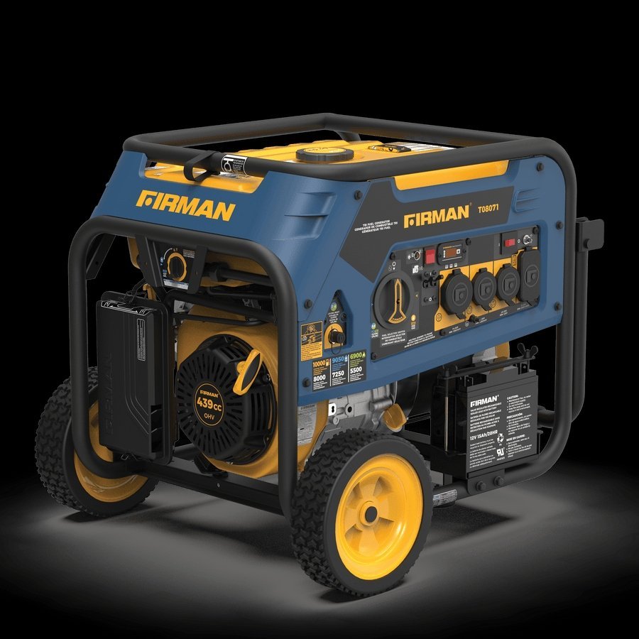 Generator 8000W/ 10,000W Tri Fuel Electric Start 120V/240V with Wheel Kit Generator 8000W/ 10,000W Tri Fuel Electric Start 120V/240V with Wheel Kit