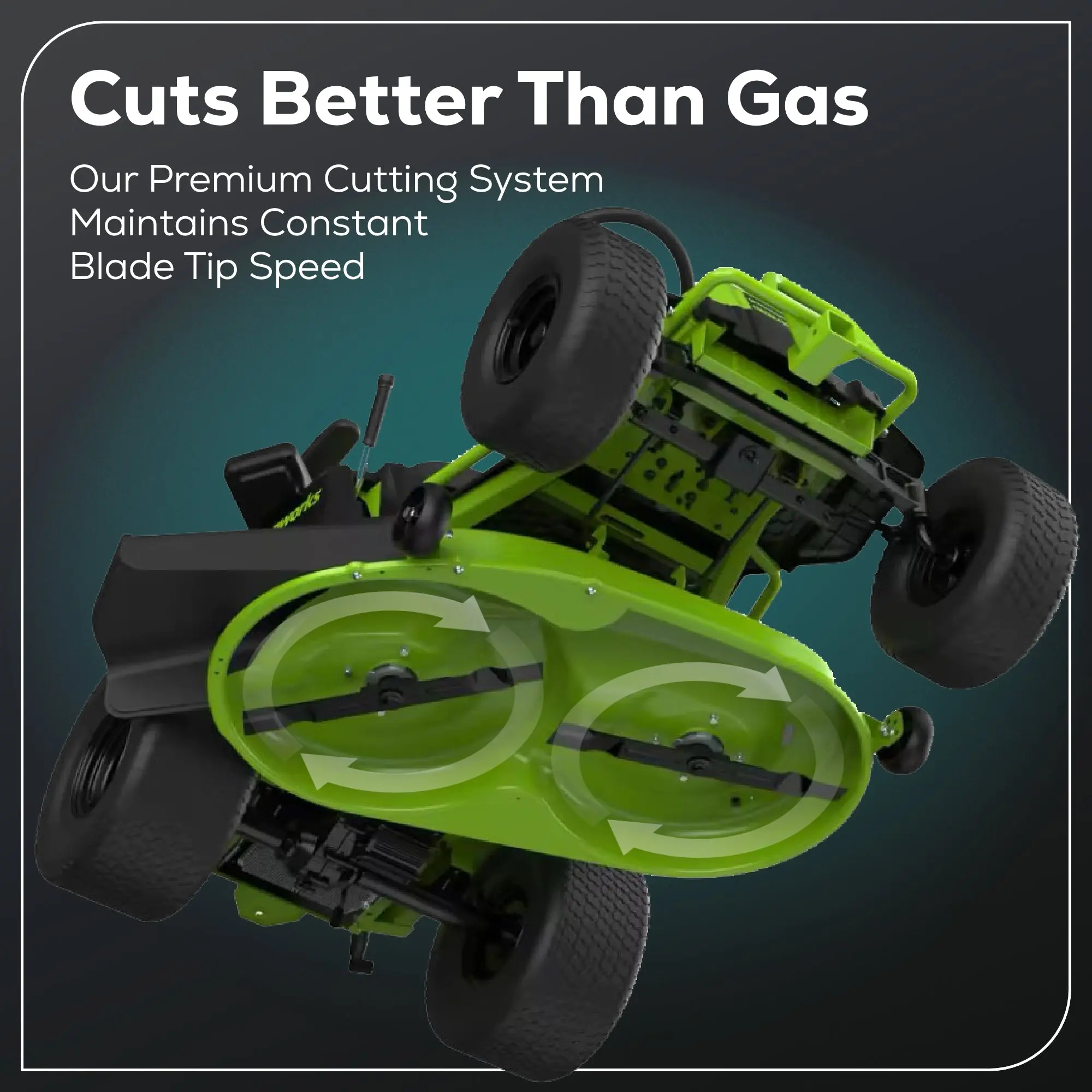 Greenworks 60V 42" Cordless Battery CrossoverT Riding Lawn Mower Greenworks 60V 42" Cordless Battery CrossoverT Riding Lawn Mower