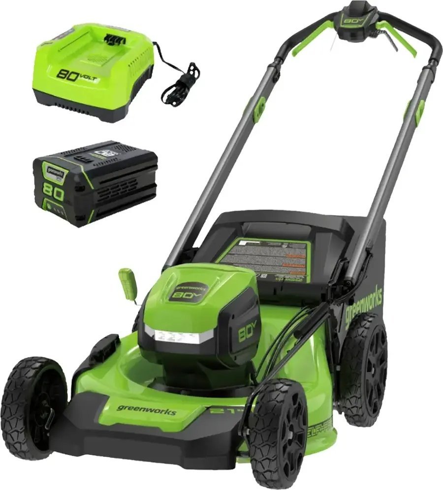 Greenworks 80V 21-Inch Self-Propelled Lawn Mower Greenworks 80V 21-Inch Self-Propelled Lawn Mower