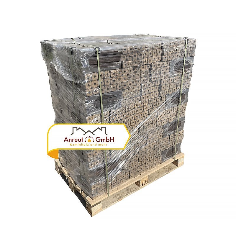 Hartholzbriketts “Pini&Kay” 960kg (6,5 cm X 6,5 cm X 25 cm)