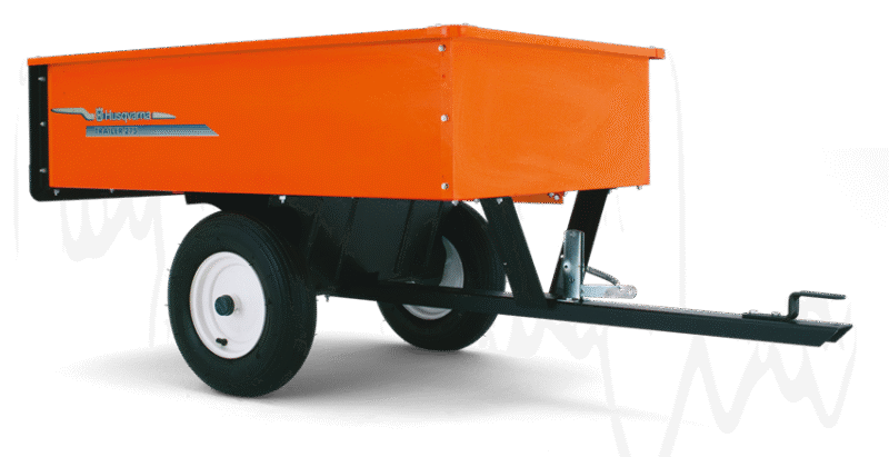 HUSQVARNA TC 242 T mit Schneeschild 120Plus & Gartentraktoren Anhänger 275