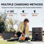 Jackery Solar Generator 4000 Kit, Explorer 2000 Plus and 1X PackPlus E2000 Plus Expandable Battery with 2X200W Solar Panel, 4085 Wh LiFePO4, 3000W Output for Outdoor RV Camping...