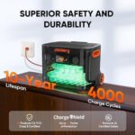Jackery Solar Generator 4000 Kit, Explorer 2000 Plus and 1X PackPlus E2000 Plus Expandable Battery with 2X200W Solar Panel, 4085 Wh LiFePO4, 3000W Output for Outdoor RV Camping...