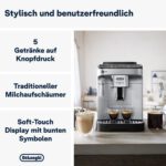 Kaffeevollautomat De’Longhi ECAM292.33.SB Magnifica Evo Silber und Schwarz