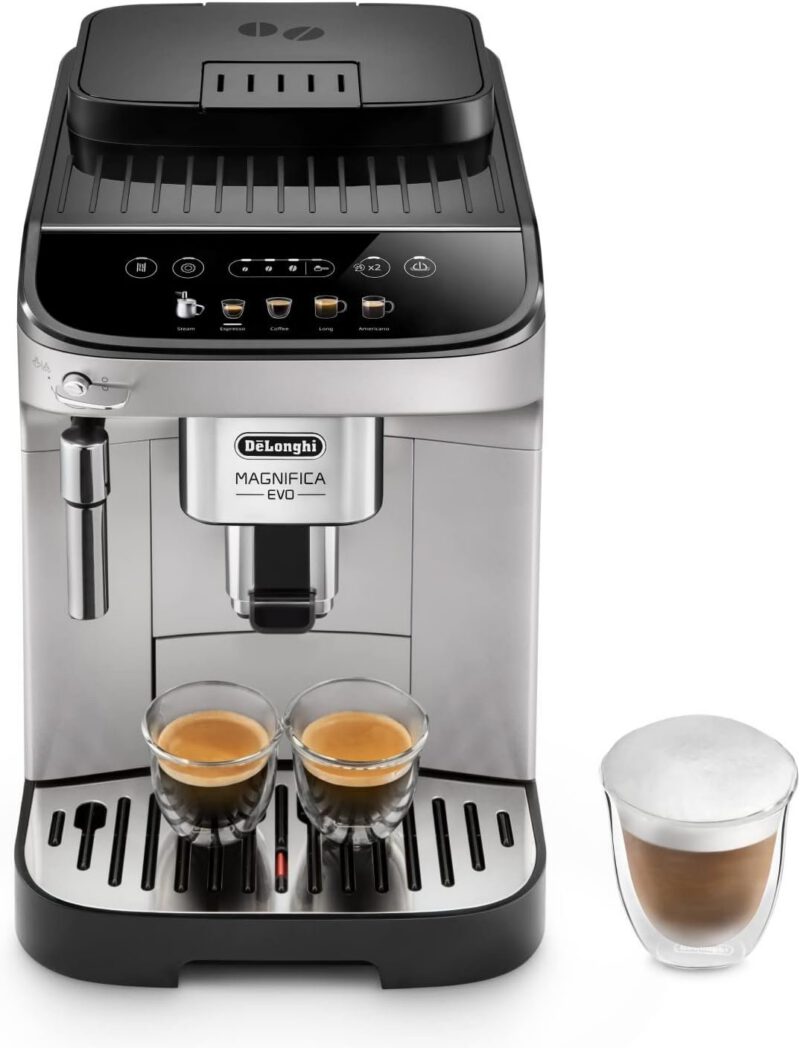 Kaffeevollautomat DeâLonghi ECAM292.33.SB Magnifica Evo Silber und Schwarz