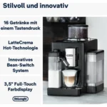 Kaffeevollautomat De’Longhi EXAM440.55.B Rivelia Milk Schwarz