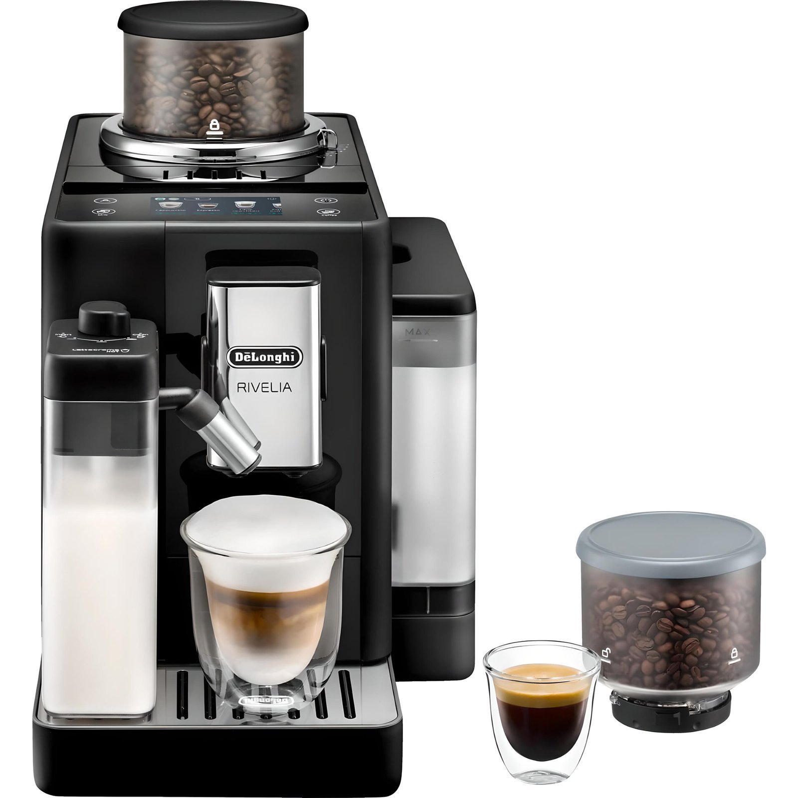 Kaffeevollautomat De’Longhi EXAM440.55.B Rivelia Milk Schwarz Kaffeevollautomat De’Longhi EXAM440.55.B Rivelia Milk Schwarz