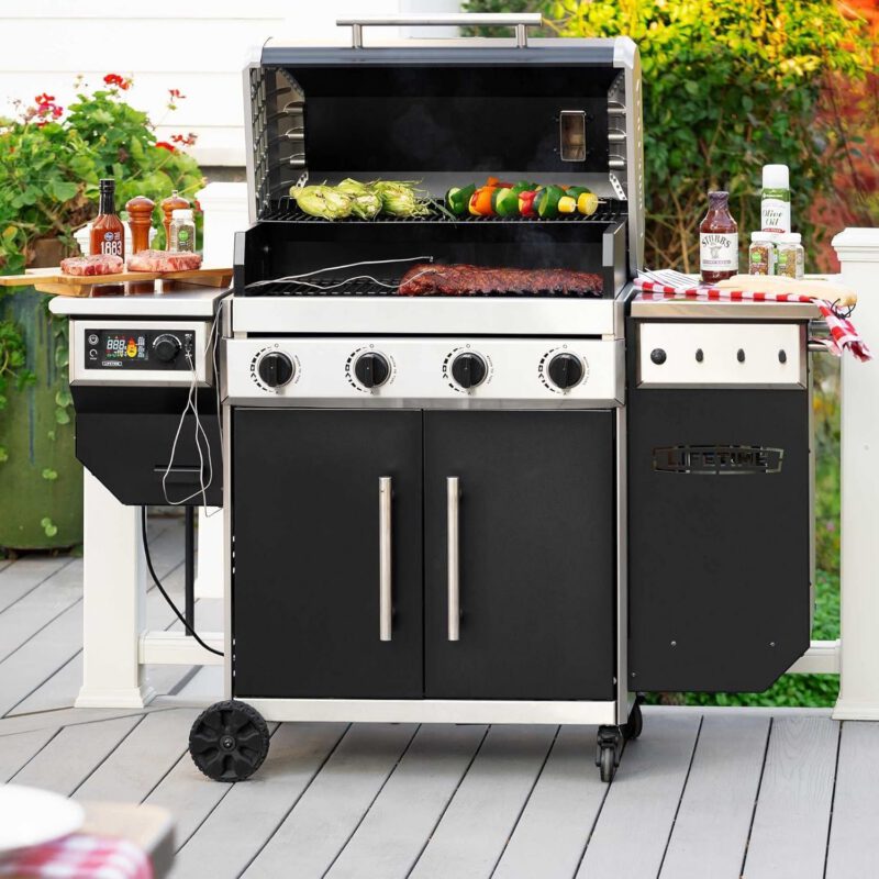 Lifetime 91025 Pellet Smoker Gas Grill Combo