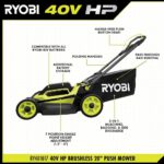 RYOBI 40V HP Brushless 20 in. Cordless Battery Walk Behind Push Mower with 6.0