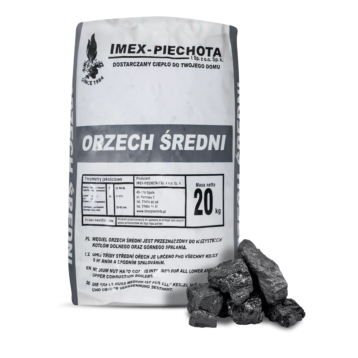 Steinkohle 25 – 60 mm 50 x 20 kg Steinkohle 25 – 60 mm 50 x 20 kg