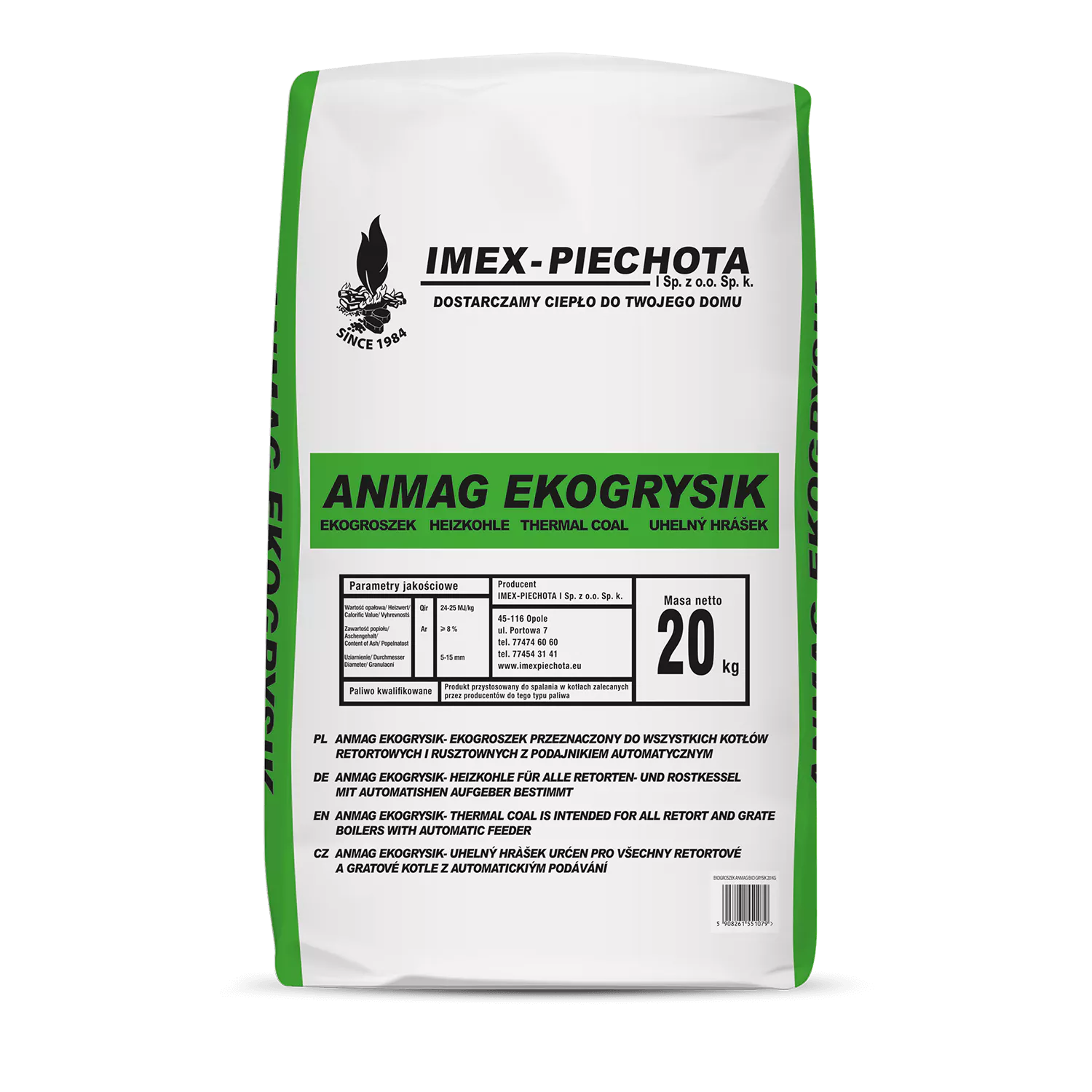 Steinkohle 5 – 15 mm 50 x 20 kg Steinkohle 5 – 15 mm 50 x 20 kg