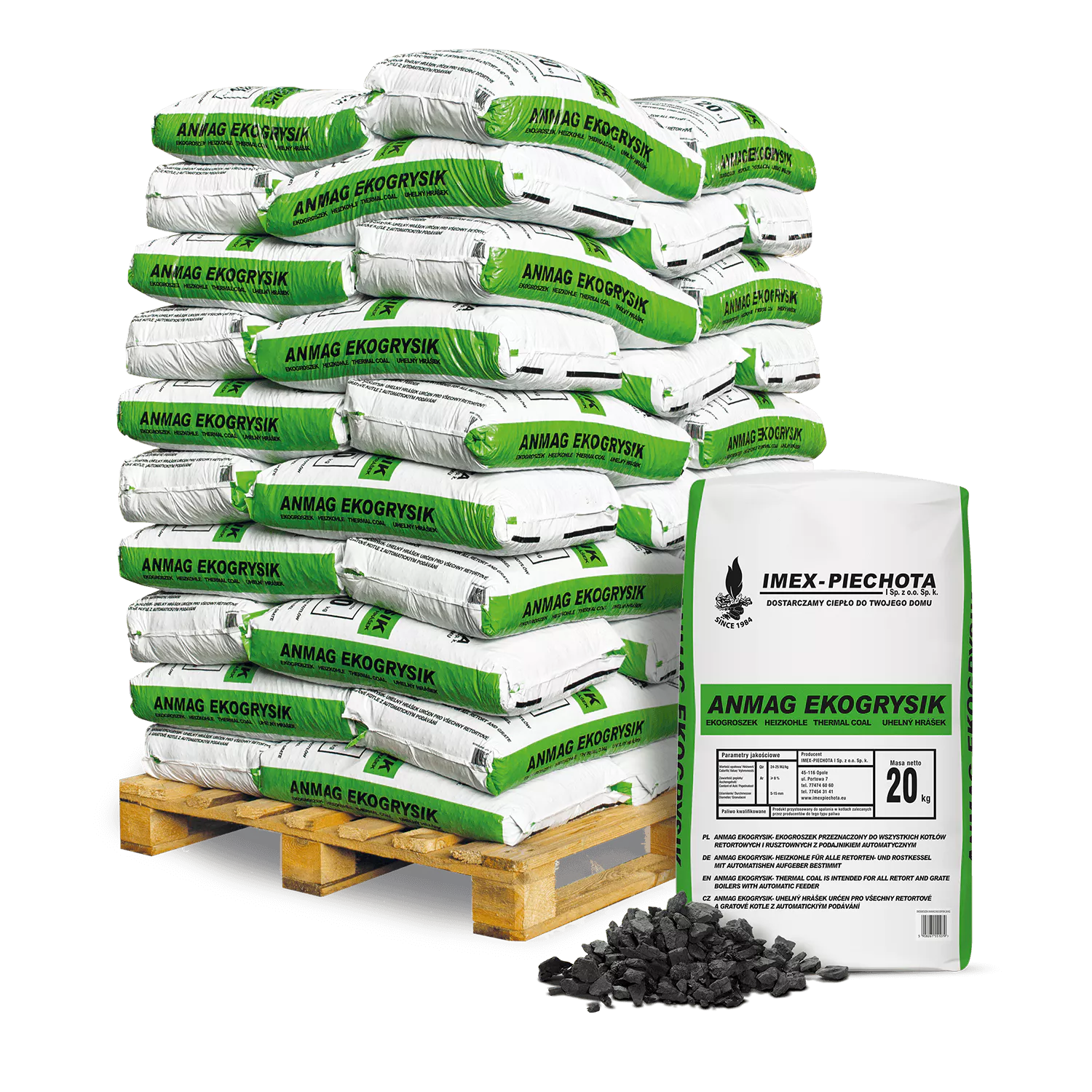 Steinkohle 5 – 15 mm 50 x 20 kg Steinkohle 5 – 15 mm 50 x 20 kg