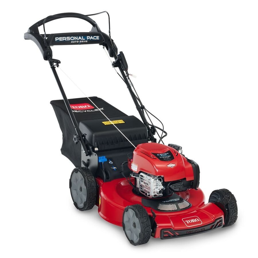 Toro 22" Electric-Start Recycler Personal Pace Self-Propelled Gas Lawn Mower Toro 22" Electric-Start Recycler Personal Pace Self-Propelled Gas Lawn Mower
