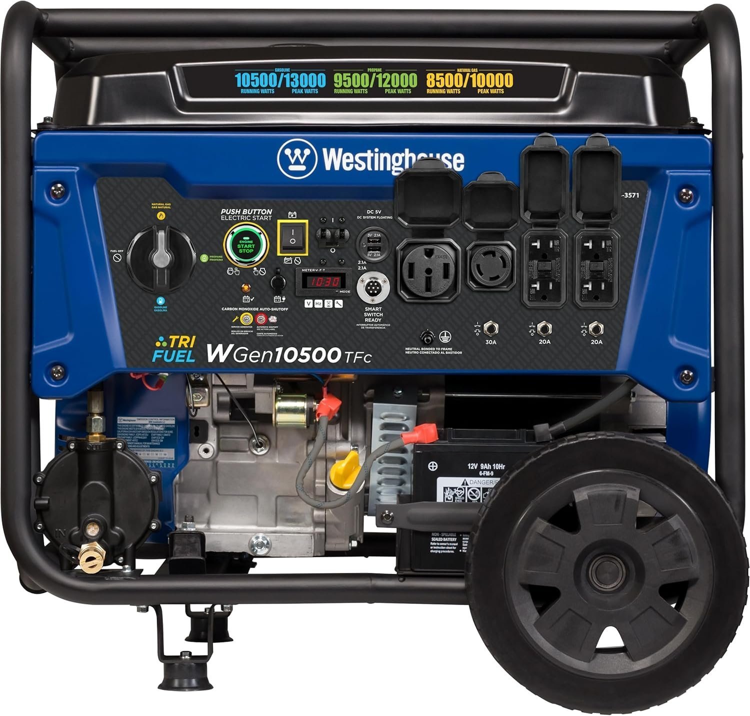 Westinghouse 13,500 Peak Watt Dual Fuel Portable Generator Westinghouse 13,500 Peak Watt Dual Fuel Portable Generator