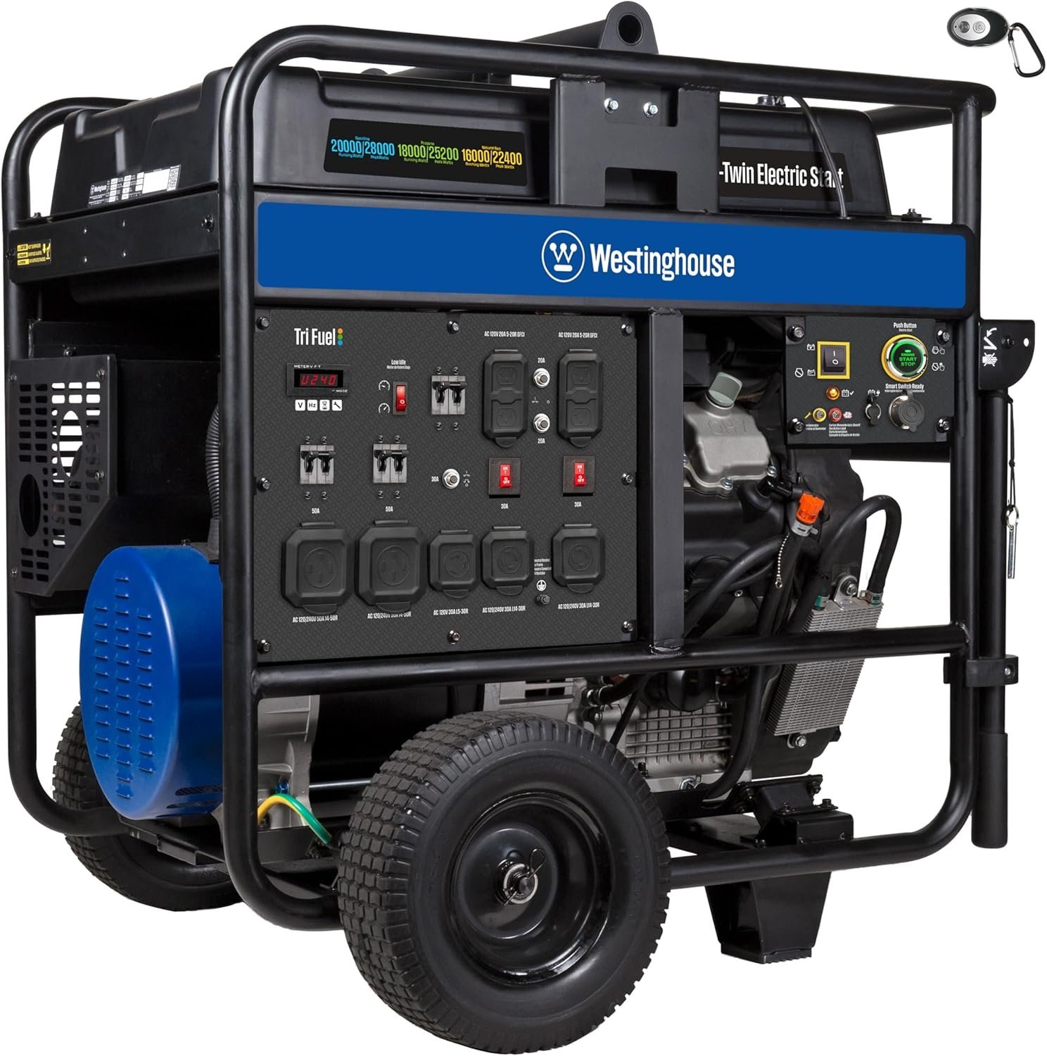 Westinghouse 28,000/20.000-Watt Tri-Fuel Portable Generator Westinghouse 28,000/20.000-Watt Tri-Fuel Portable Generator