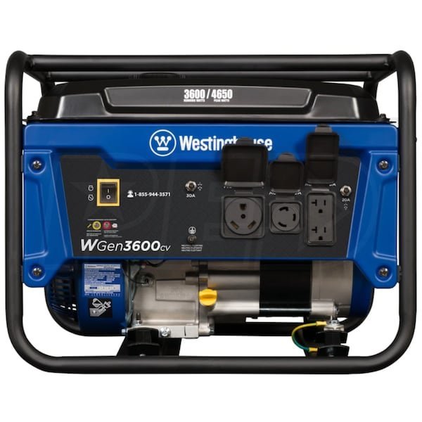 Westinghouse WGen3600cv - 3600 Watt Portable Generator w/ RV Outlet & CO Sensor (49-State) Westinghouse WGen3600cv - 3600 Watt Portable Generator w/ RV Outlet & CO Sensor (49-State)